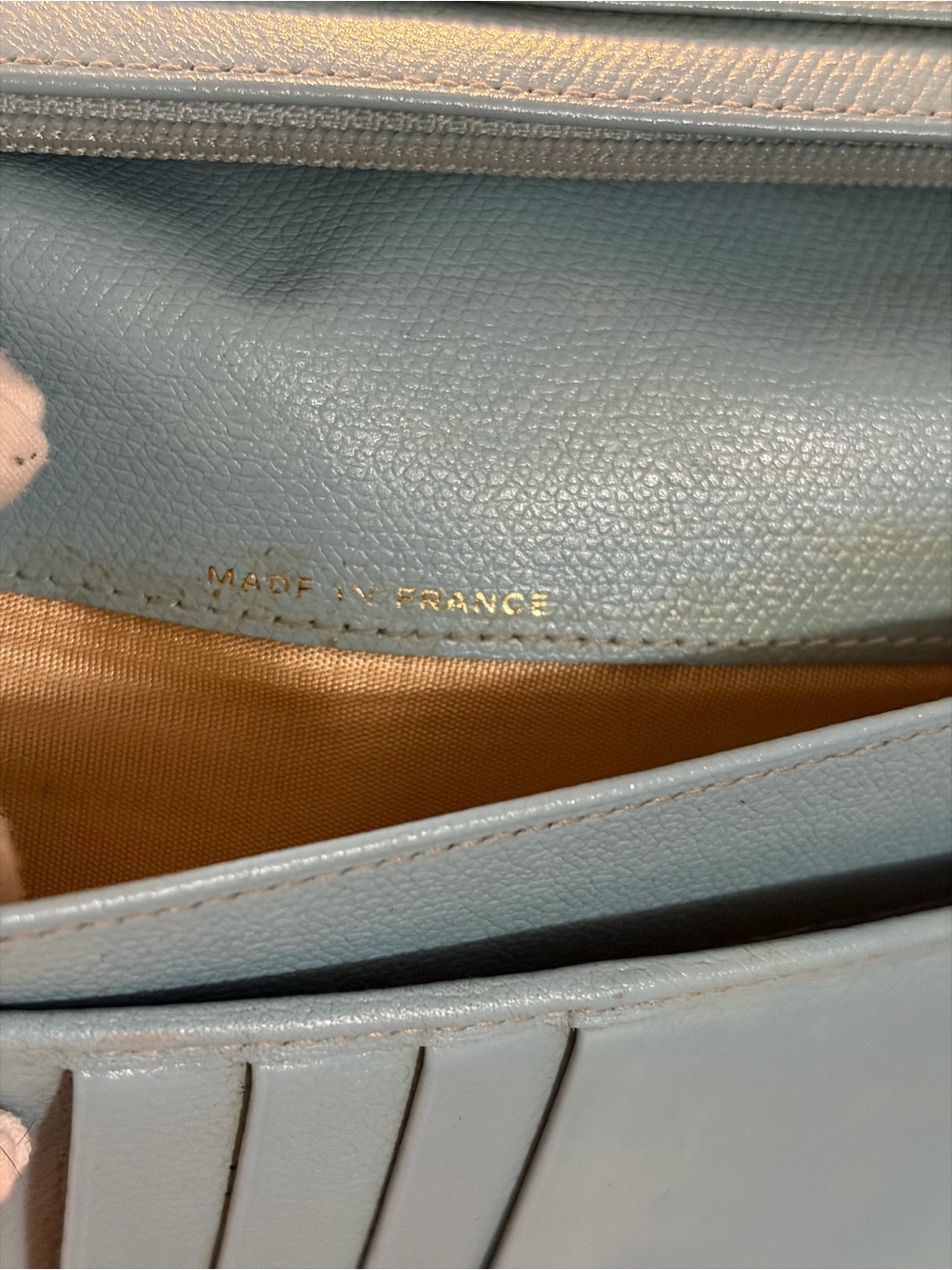 CHANEL Bi-fold Long Wallet Coco Mark Leather with Gold CC Emblem - Picture 12 of 14